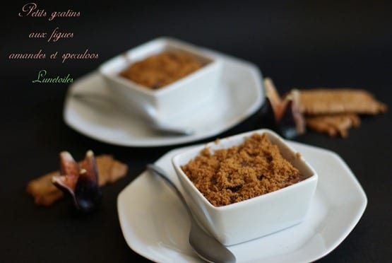 gratins aux figues amandes et speculoos