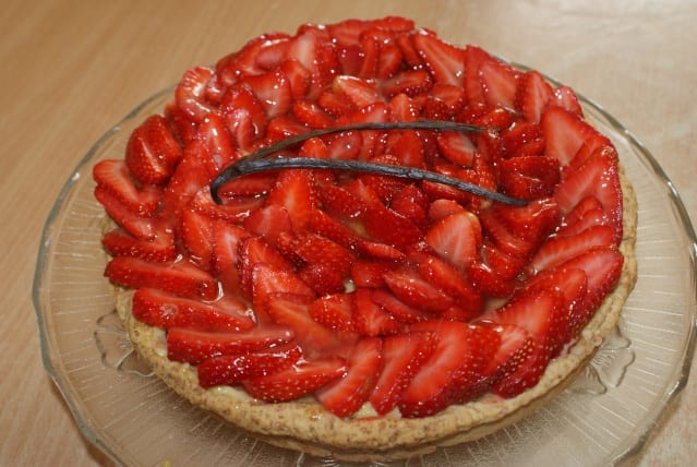 Tarte aux fraises facile à la crème pâtissière