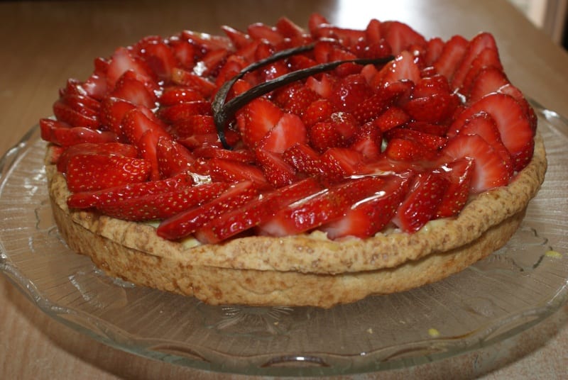 tarte aux fraises à la creme patissiere