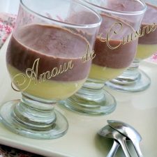 Flan vanille chocolat