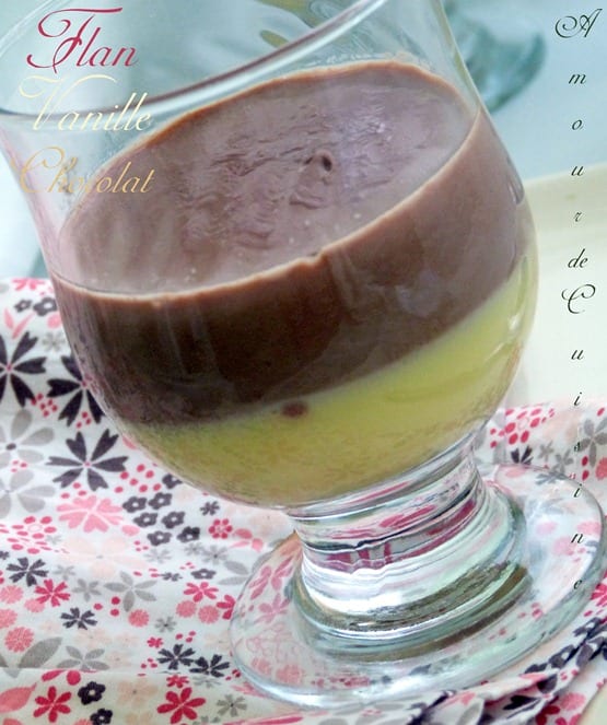 flan vanille chocolat 013