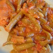 tajine aux haricots verts, poulet et oignon (plat algerien)