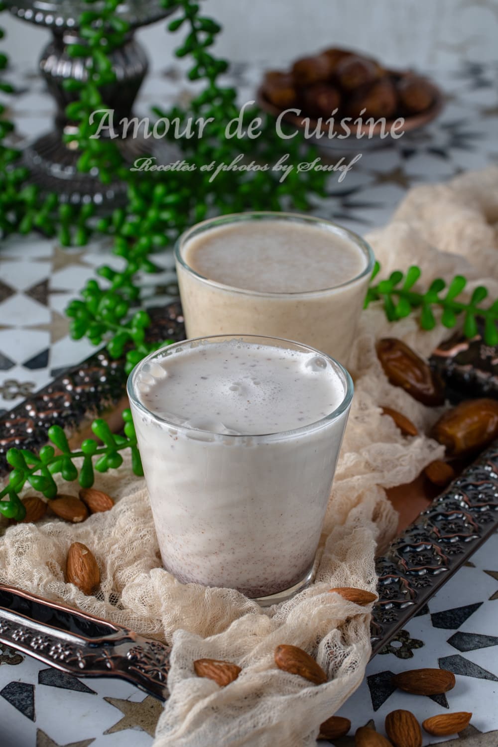 jus d'amandes marocain ( 2 recettes)