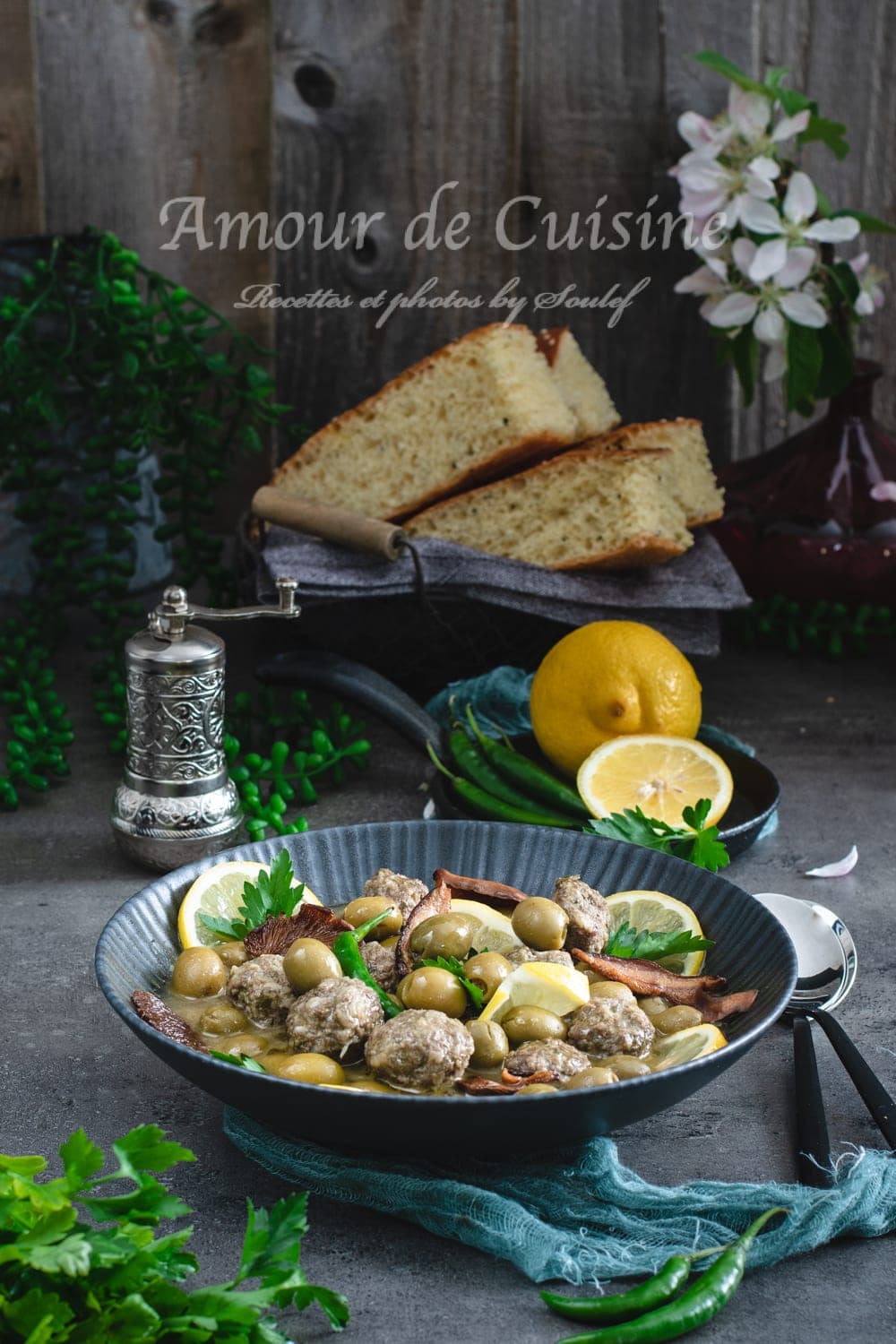 tajine aux olives et viande hachee