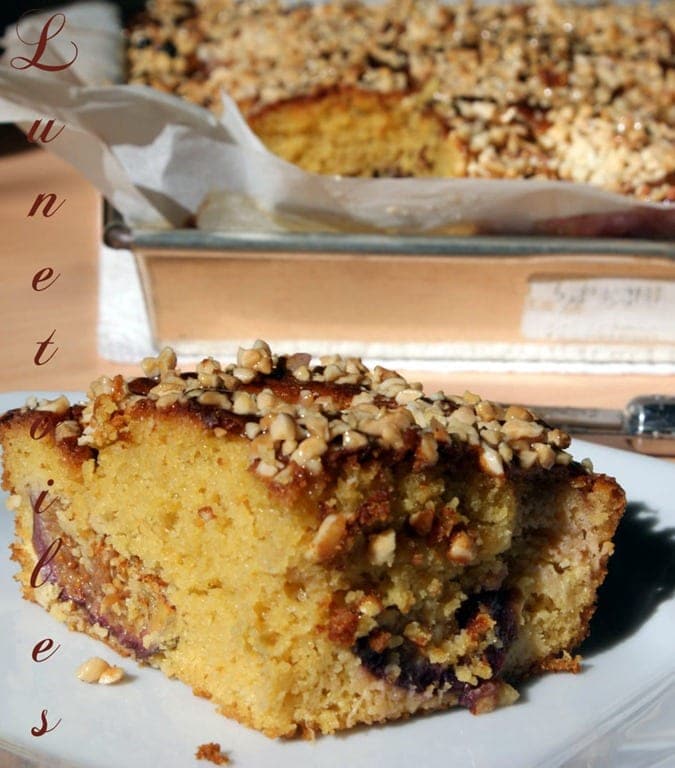 gâteau moelleux figues, miel et amandes