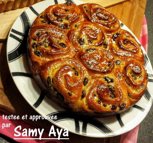 Recette Du Chinois Brioche A La Creme Et Raisins Secs Amour De