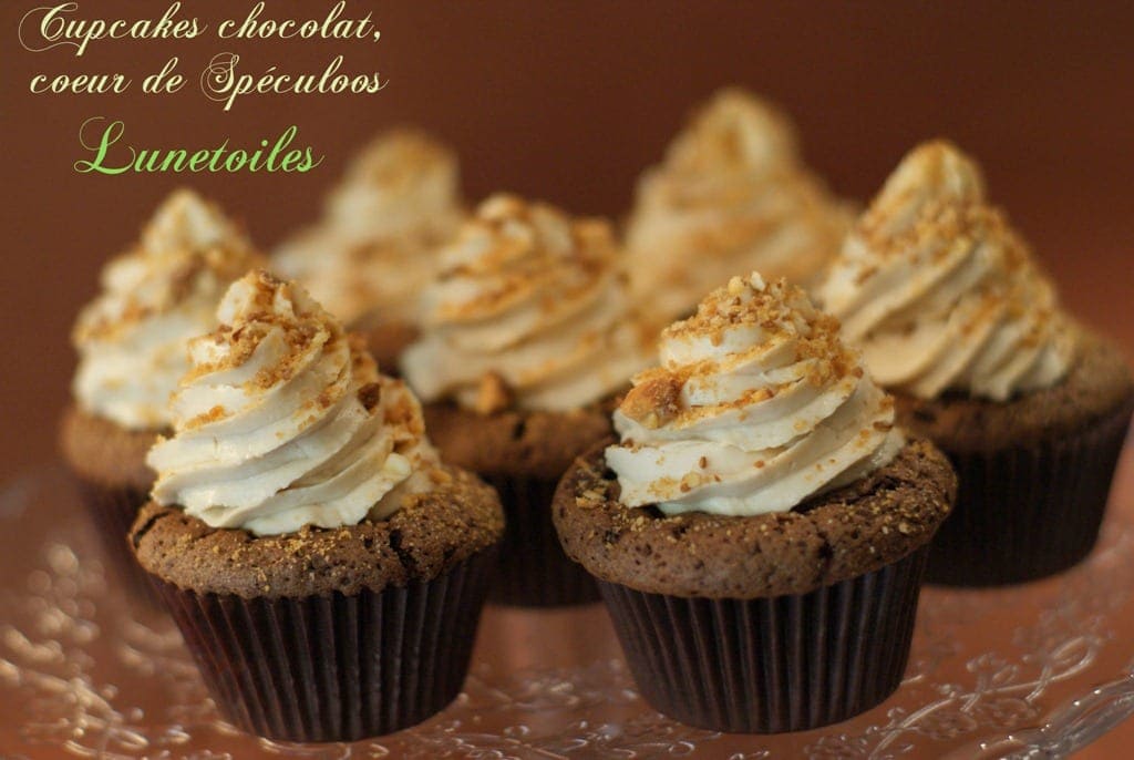 cupcakes chocolat coeur de speculoos