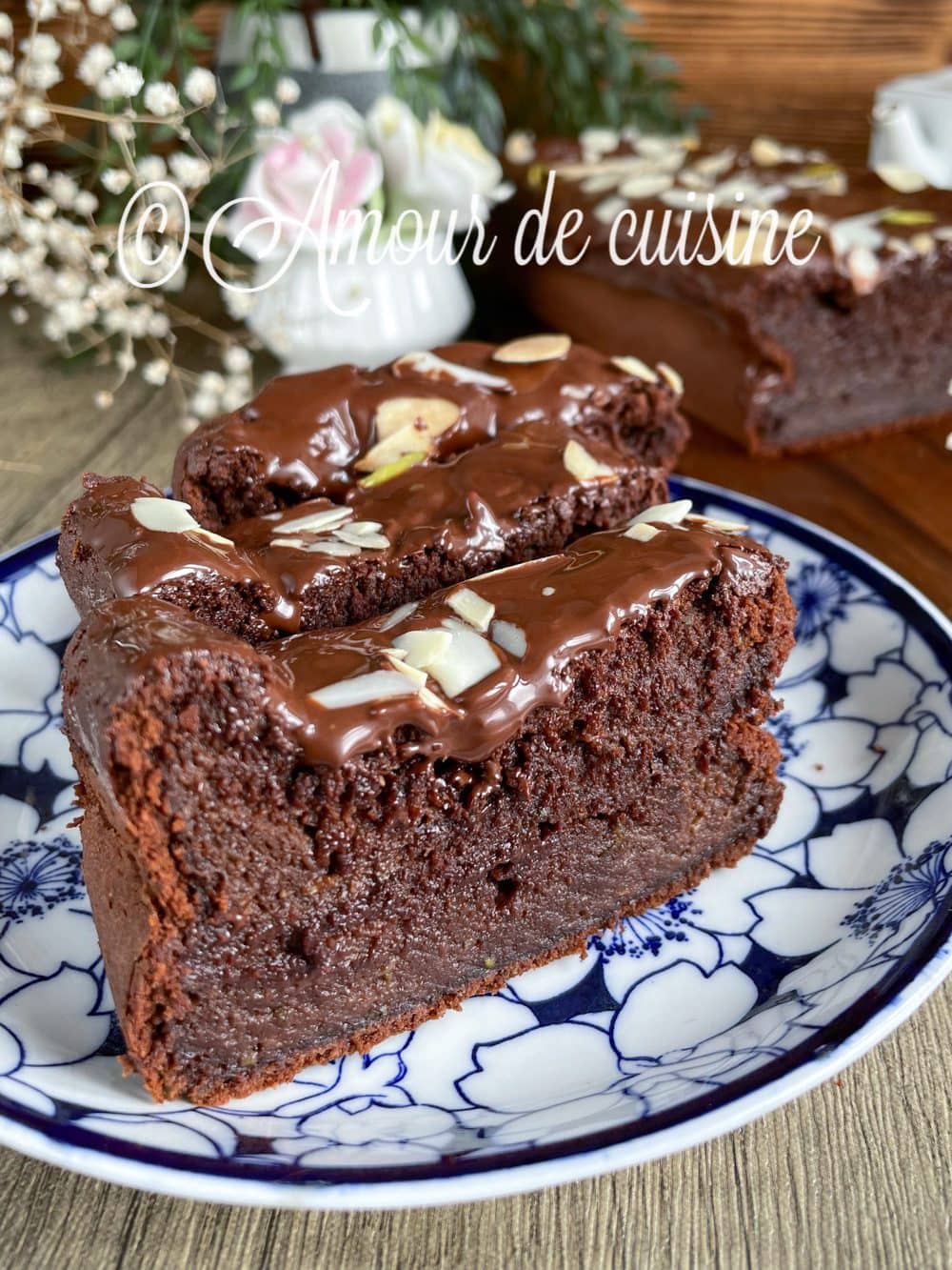 gateau moelleux au chocolat et courgette