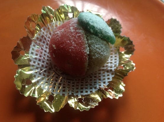 peches aux amandes, gateau sans cuisson