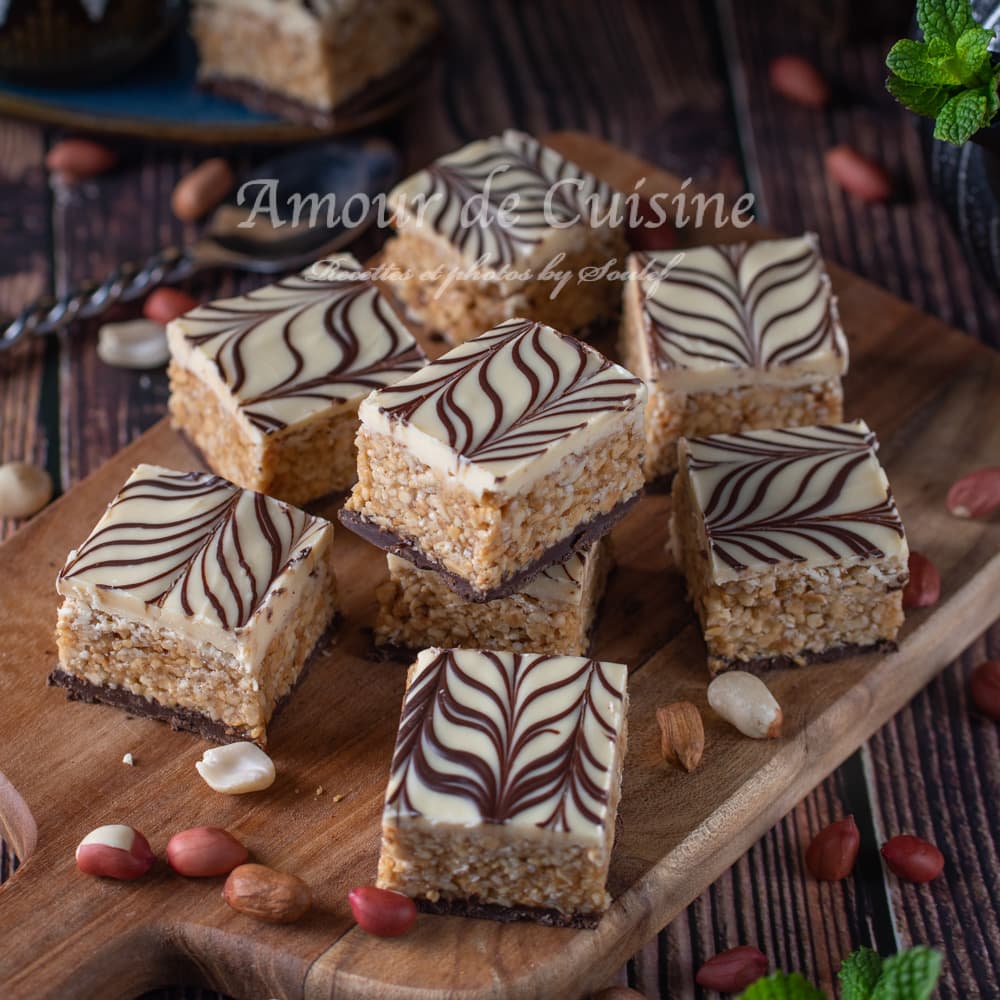 bouchées de cacahuètes au chocolat