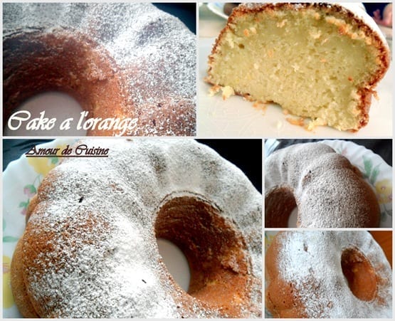 Cake a l'orange et noix de coco