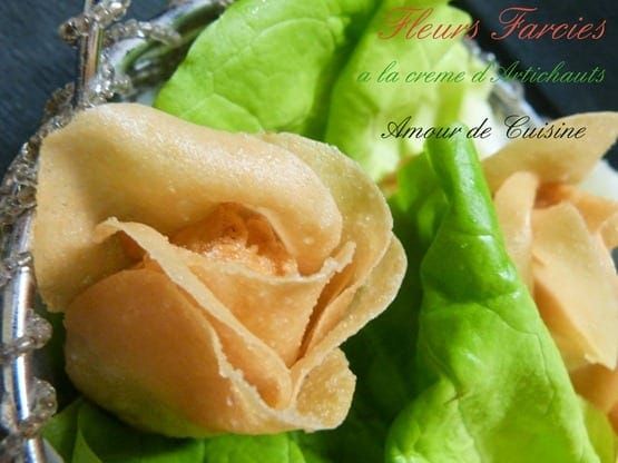 fleurs a la creme d'artichaut