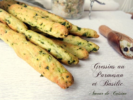 gressins au basilic