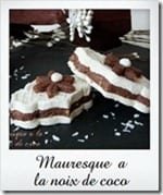 mauresque a la noix de coco, gateaux sans cuisson