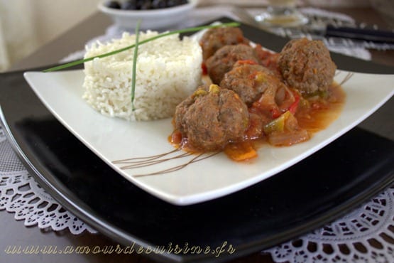 riz aux boulettes de viande hachee 018