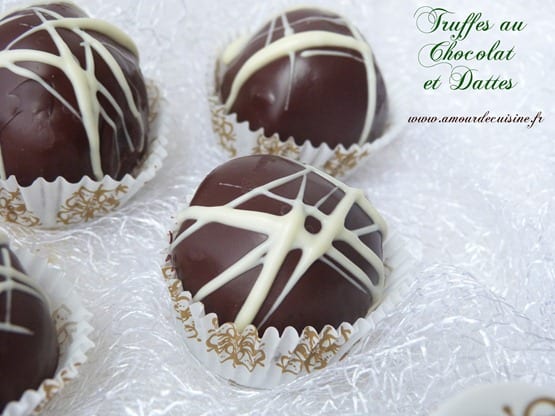 truffes dattes et chocolat