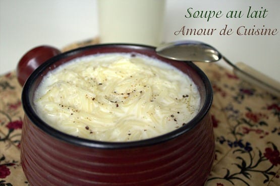 soupe au lait- vermicelles au lait 1