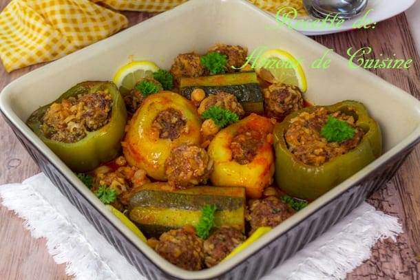 Dolma Legumes Farcis A La Viande Hachee Au Four