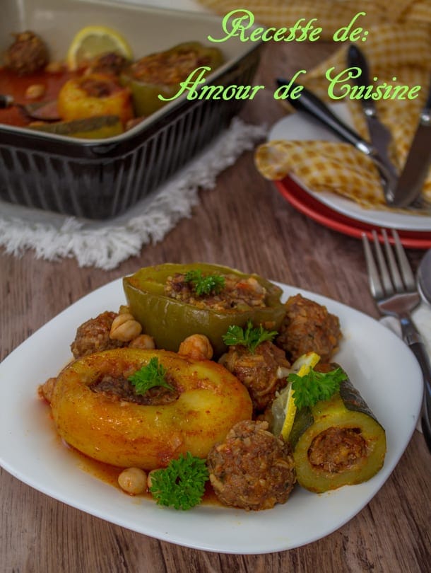 Dolma Legumes Farcis A La Viande Hachee Au Four