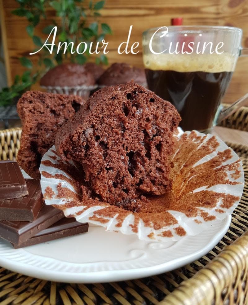 recette de muffins moelleux au chocolat, recette inratable