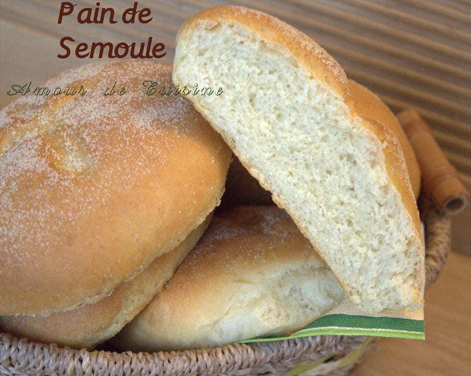 pain maison de semoule