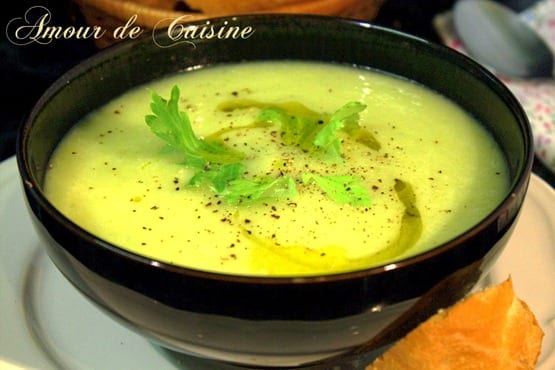 soupe aux poireaux, pomme de terre et cèleri