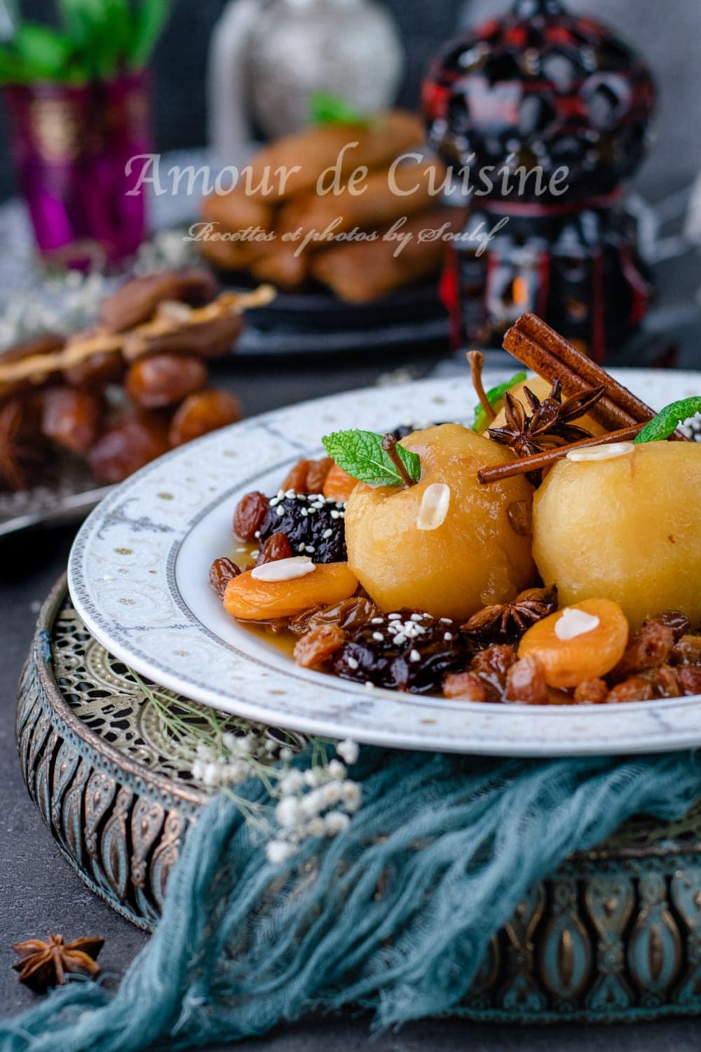 tajine hlou aux pommes sans viande