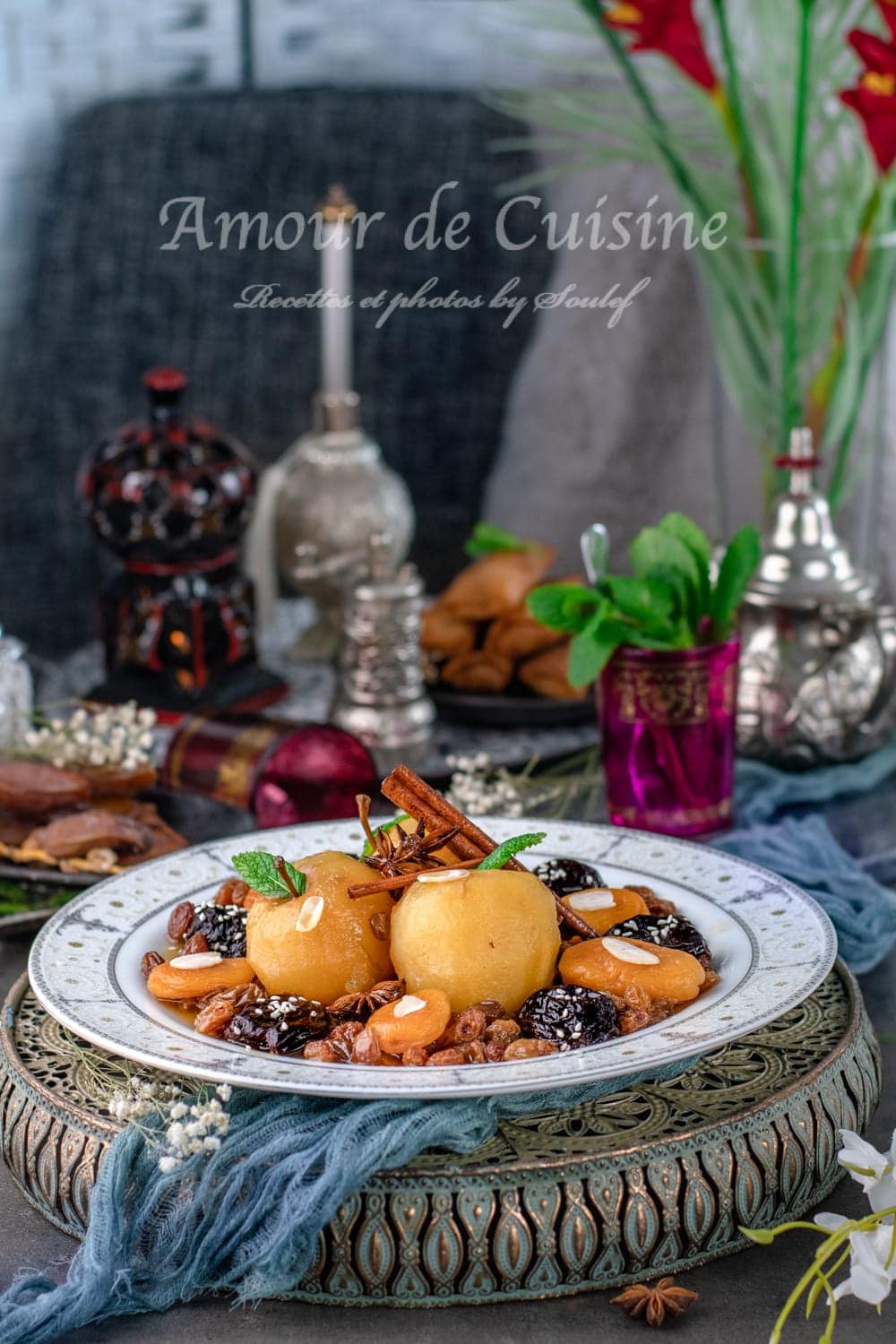 tajine hlou aux pommes sans viande