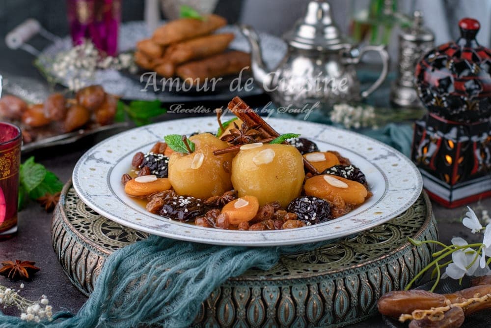 tajine hlou aux pommes sans viande