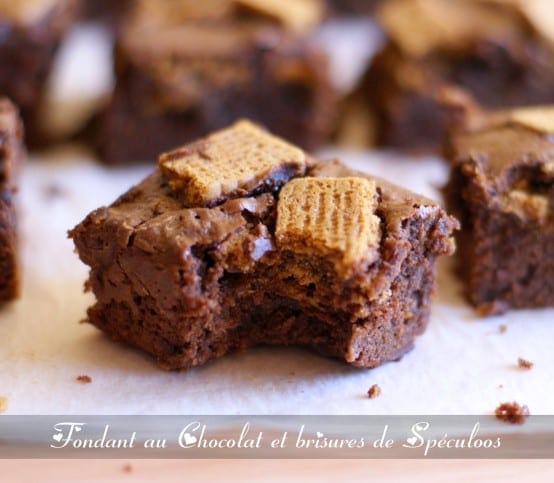 fondant au chocolat et spéculoos