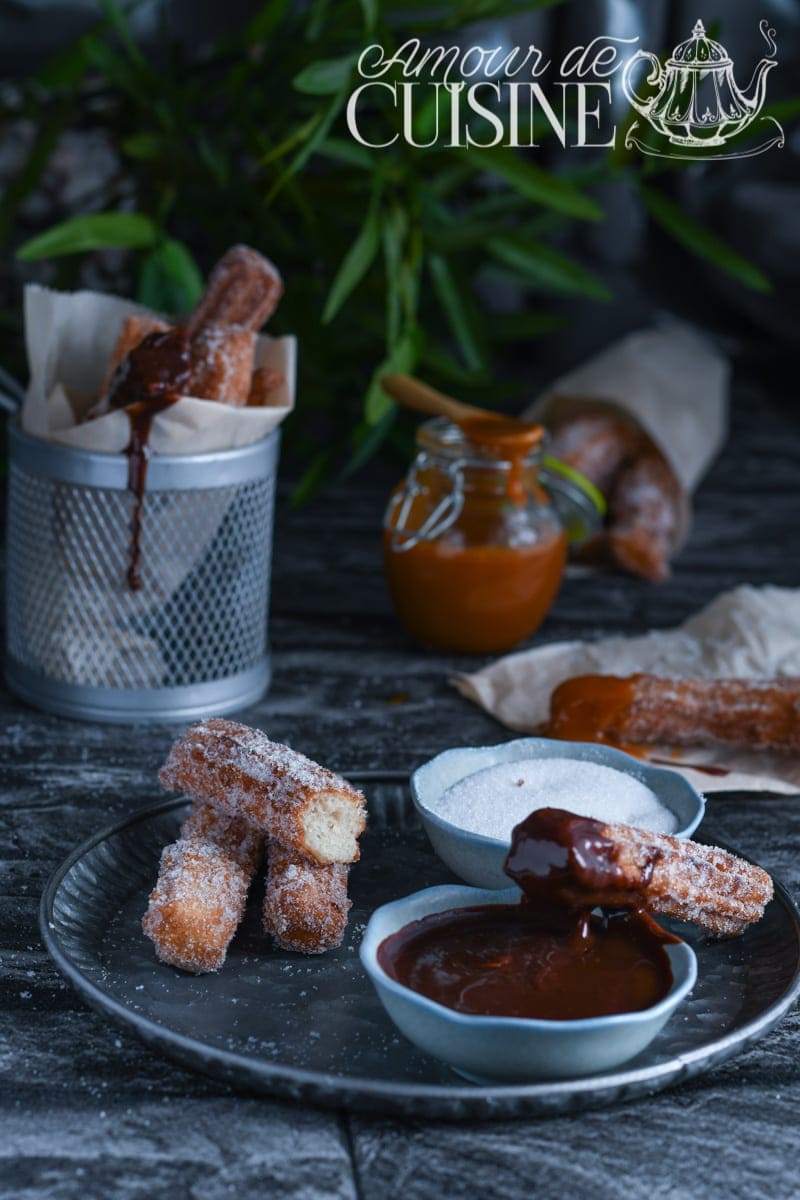 Recette des churros facile et rapide à déguster avec du nutella ou du caramel beurre salé