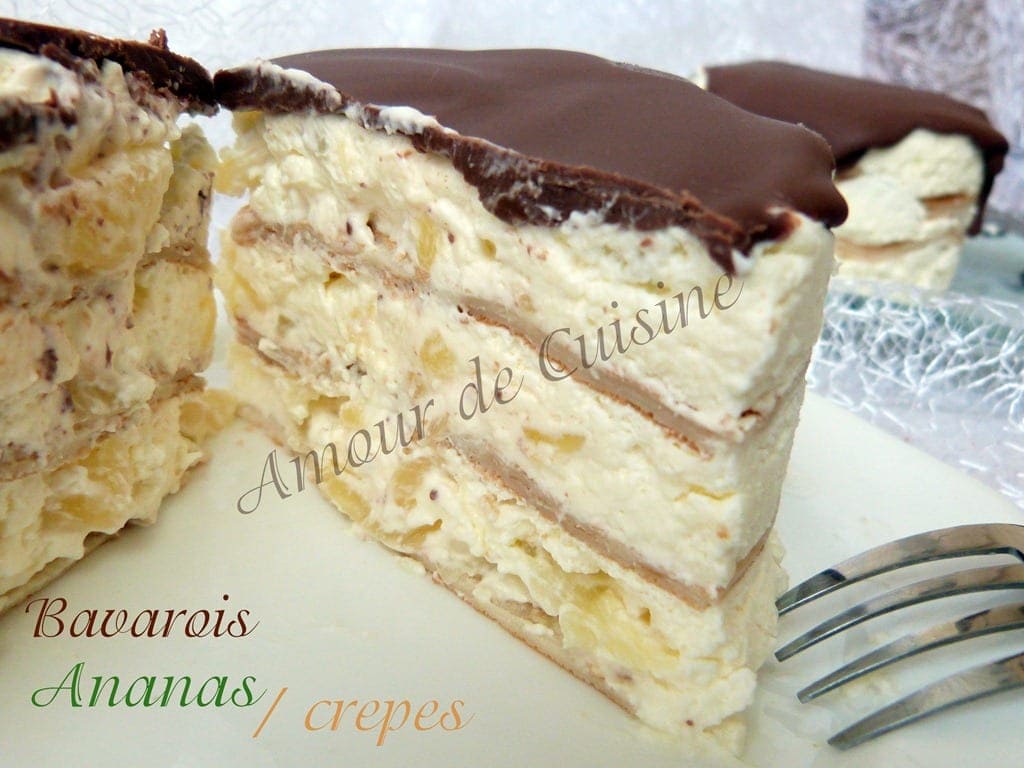 Recette mousse ananas et crepes