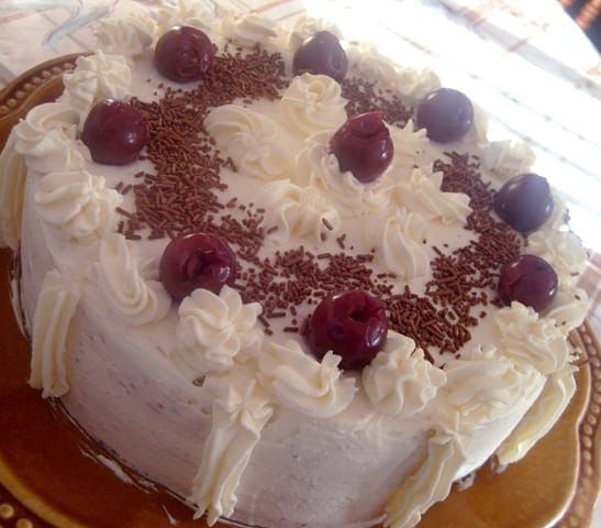 gateau foret rose pour la saint valentin