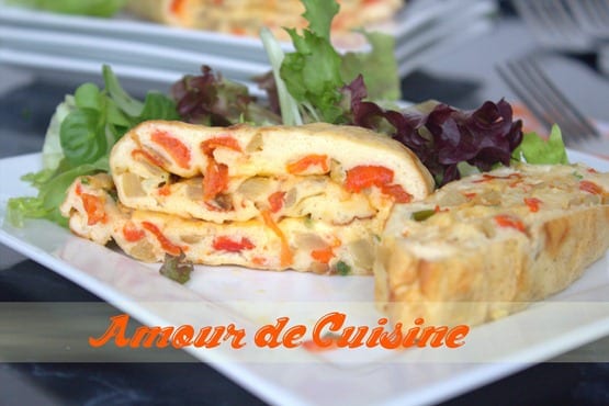 omelette au four / roulé aux oeufs facile