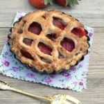 pie aux fraises confites