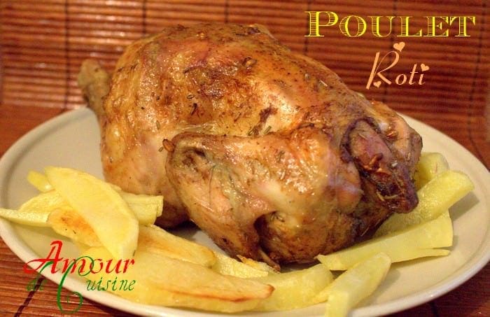 Poulet rôti au four