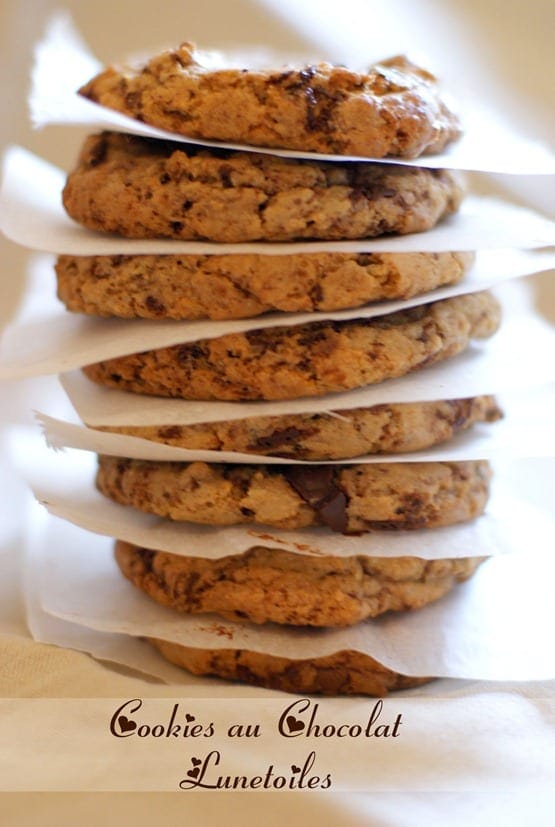 cookies au chocolat bien moelleux