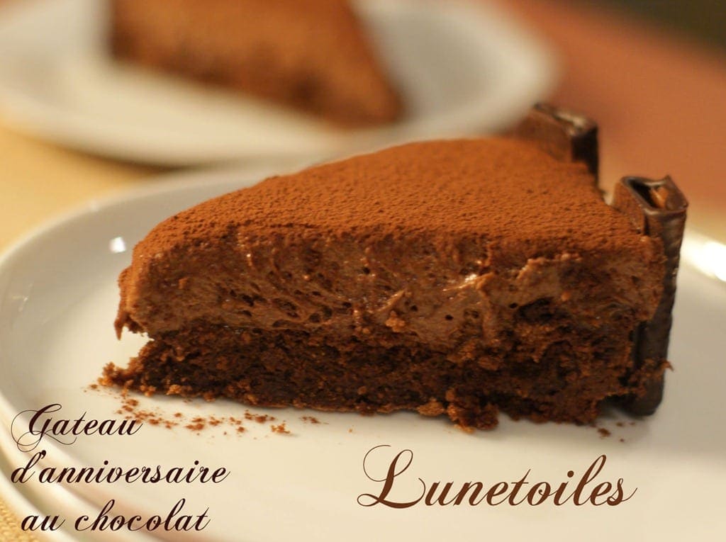 gateau d'anniversaire moelleux au chocolat sans gluten