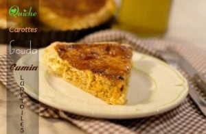 Quiche aux carottes au gouda et cumin