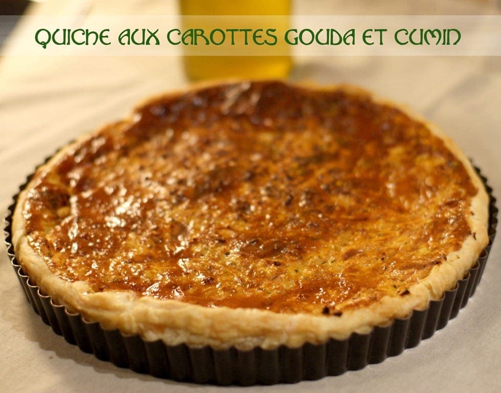 quiche aux carottes gouda cumin