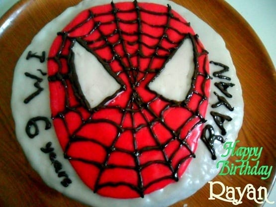 gateau Spiderman, le gateau d’anniversaire de rayan