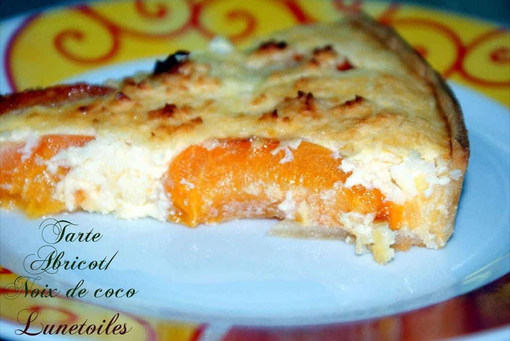 tarte aux abricots / noix de coco