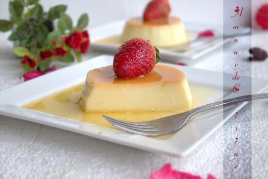 creme caramel au lait concentré sucré