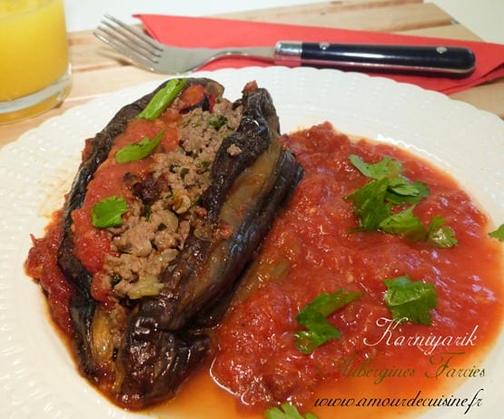 karniyarik, aubergines farcies