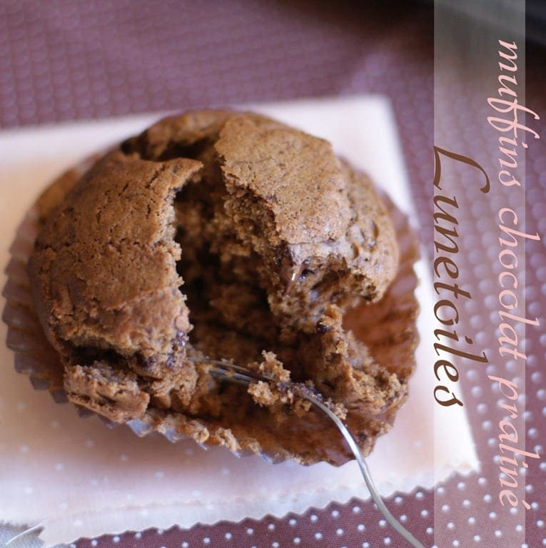 muffins au chocolat praliné