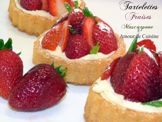 tartelettes aux fraises et mascarpone