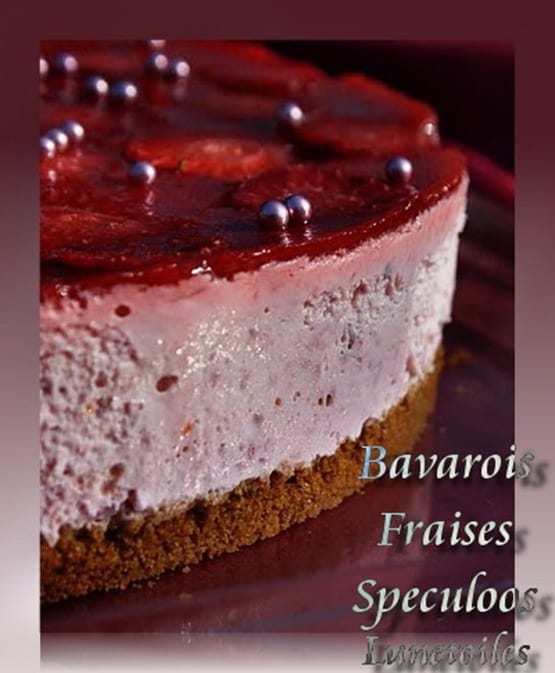 bavarois fraises speculoos