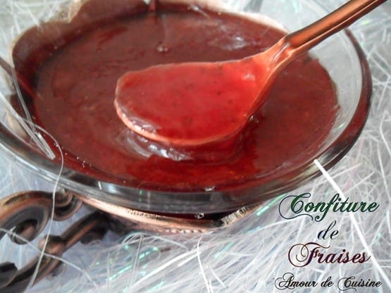 confiture de fraises express, au micro onde