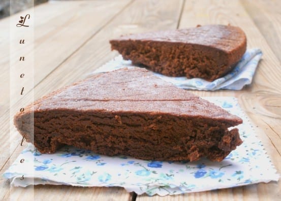 gâteau mousseux au chocolat sans farine