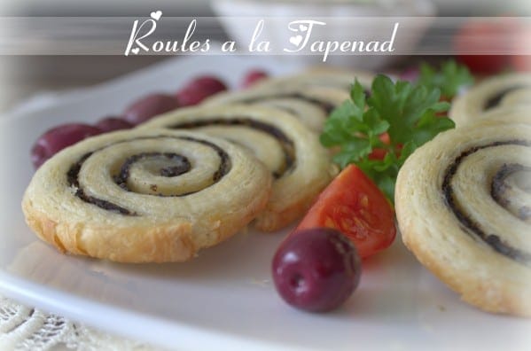 roulés feuilletés à la tapenade